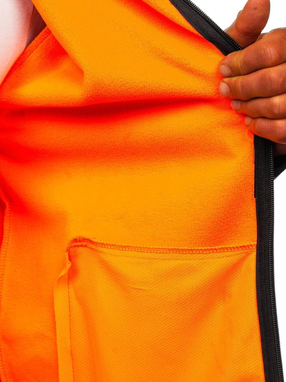 Crna jakna muška prijelazna softshell Bolf KS2181