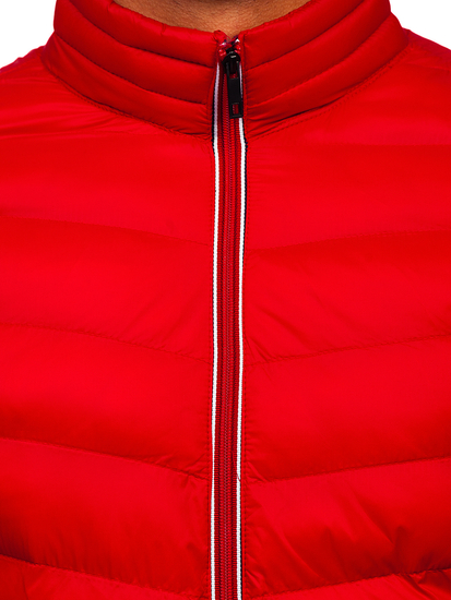 Jakna muška zimska sportska prošivena crvena Bolf 1100