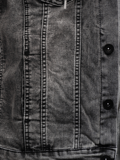 Siva jakna od trapera muška s kapuljačom Bolf 10350