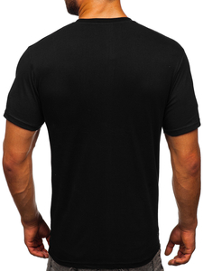 Crna pamučna muška majica s printom Bolf KS1997