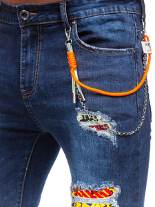 Tamnoplave traperice muške regular fit Bolf TF093