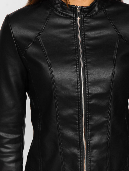 Crna ženska kožna jakna Bolf 11Z8051