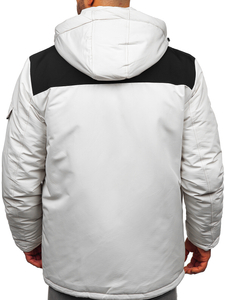 Muška zimska jakna s kapuljačom Svijetlo bež Bolf 22M322