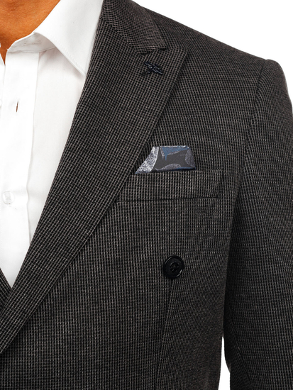 Antracit dvoredni elegantni muški sako Bolf 007