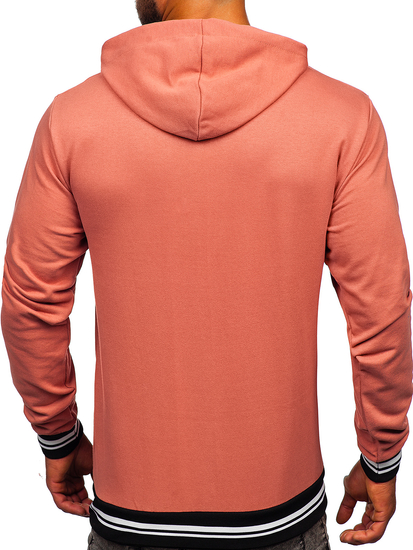 Muška dukserica s kapuljačom losos Bolf 145369