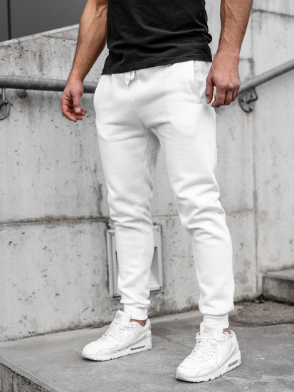 Muške bijele sportske hlače Bolf CK01