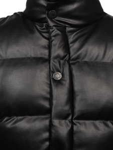 Crni prošiveni prsluk muški Bolf 0023