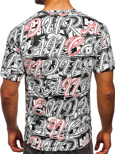 Bijela majica muška s printom Bolf 14906