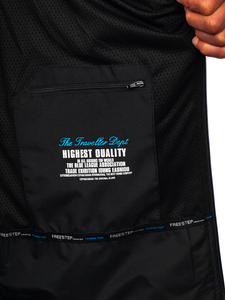 Crno-plava jakna muška softshell Bolf WX061