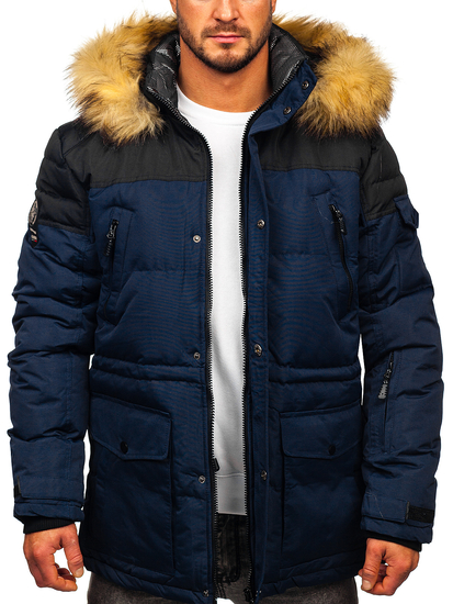 Tamnoplava skijaška jakna muška zimska sportska Bolf 6400