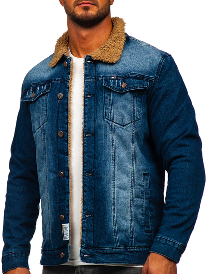 Mornarsko plava izo muška traper jakna Bolf MJ520BS