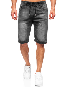 Crne od trapera kratke hlače muške Bolf K15010-2