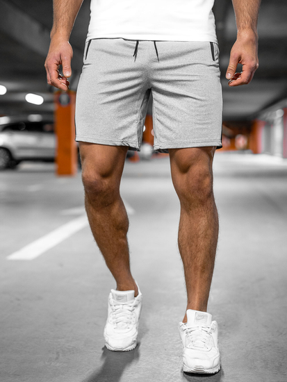 Sive muške kratke trenirke Bolf 68006A