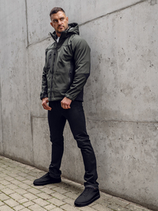 Muška lagana softshell jakna Khaki Bolf T019A