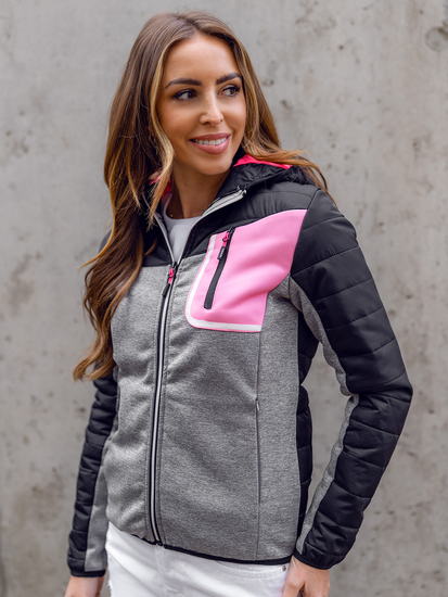 Ženska sportska prijelazna majica-jakna crna Bolf KSW4006A