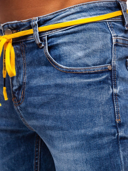 Tamnoplave traperice muške skinny fit Bolf KX565