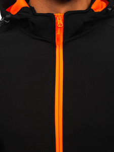 Muška lagana softshell jakna Crna-Narančasto Bolf HH017