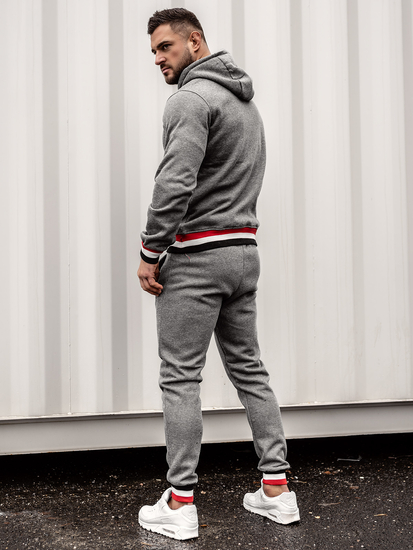 Grafitna trenirka muška s kapuljačom Bolf 8C60