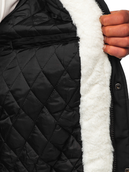 Crna muška zimska parka jakna Bolf JP5832