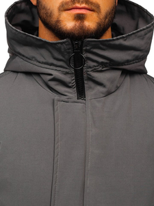 Jakna muška prijelazna siva Bolf 2019005