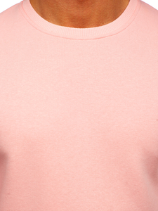 Svijetloružičasta muška dukserica bez kapuljače Bolf 2001