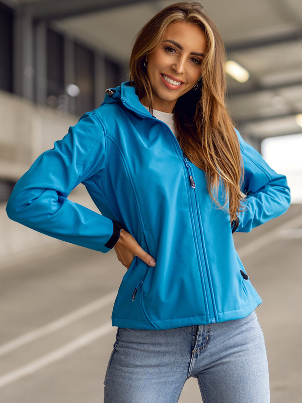 Ženska lagana softshell jakna Plava Bolf AB056