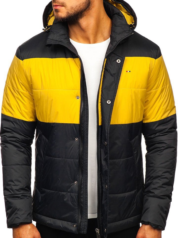 Jakna muška prijelazna sportska crna Bolf 1982