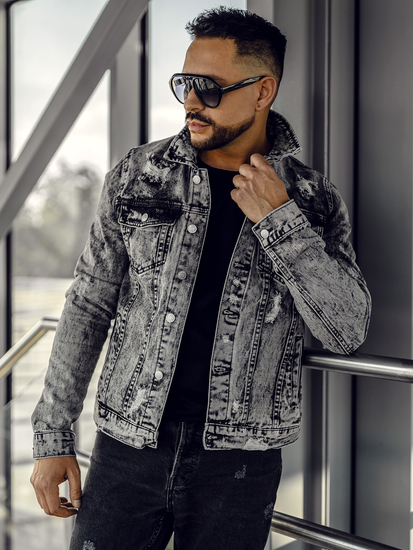 Siva od trapera jakna muška Bolf AK588