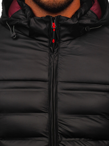Crna prošivena muška zimska jakna Bolf 22M326