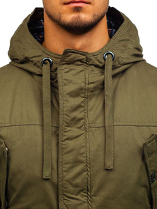 Zelena debela jakna zimska muška pamučna Bolf 1890