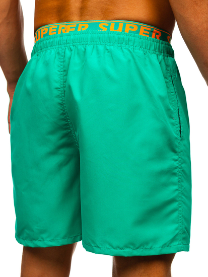 Tamnozelene kratke muške kupaće hlače Bolf HN122