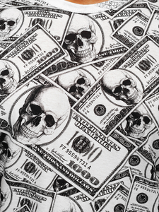 Bijela majica muška s printom Bolf 14907