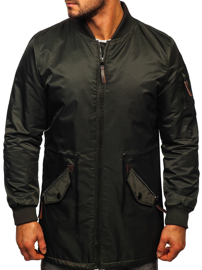 Zelena jakna muška prijelazna parka Bolf JK363