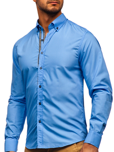 Svijetloplava košulja muška dugih rukava Bolf 20715