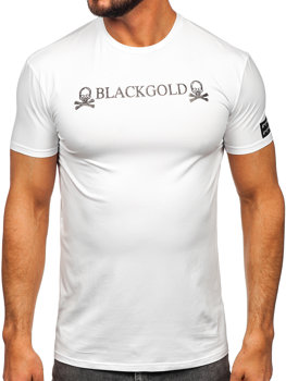 Bijela muška majica s printom Bolf MT3050