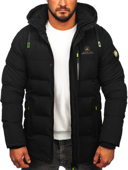 Crna duga muška prošivena zimska jakna Bolf 22M57