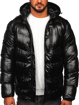 Crna muška prošivena zimska jakna Bolf 27M8105