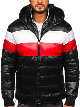 Crna muška prošivena zimska jakna Bolf 6592