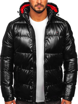 Crna prošivena jakna muška prijelazna sportska Bolf EX2138