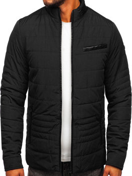 Crna prošivena prijelazna muška jakna Bolf 22M12