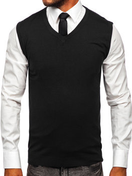 Crni muški džemper bez rukava Bolf MM6005