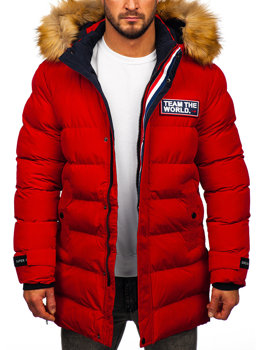 Crvena duga prošivena jakna muška zimska Bolf 6477