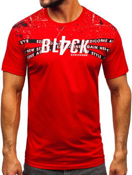 Crvena muška pamučna majica Bolf 14722