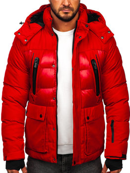 Crvena muška prošivena zimska jakna Bolf 99527
