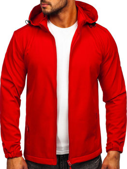 Crvena muška softshell prijelazna jakna Bolf HH017