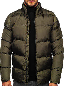 Kaki prošivena jakna muška zimska Bolf 0025
