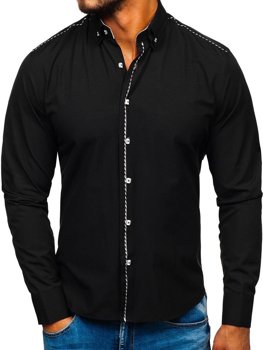 Košulja muška elegantna dugih rukava crna Bolf 6920