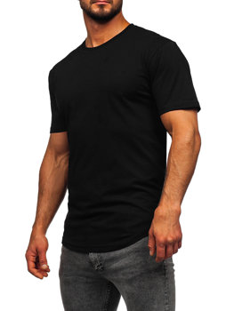 Majica duga muška bez printa crna Bolf 14290