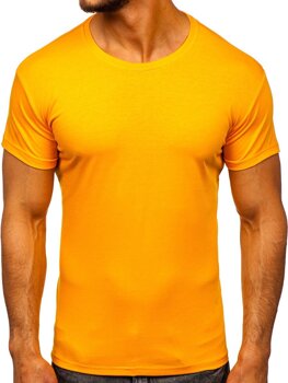 Majica muška bez printa narančasta Bolf 2005