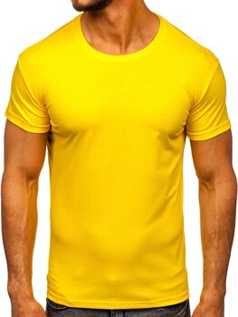 Majica muška bez printa žuta Bolf 2005